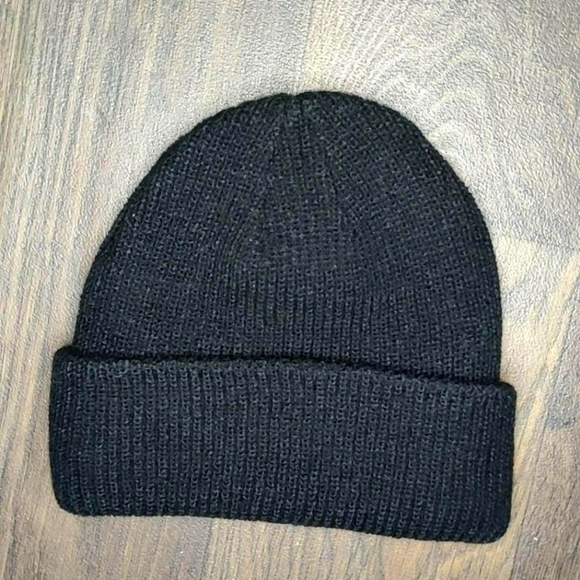 Plain Black fisherman beanie hat - Picture 1 of 1